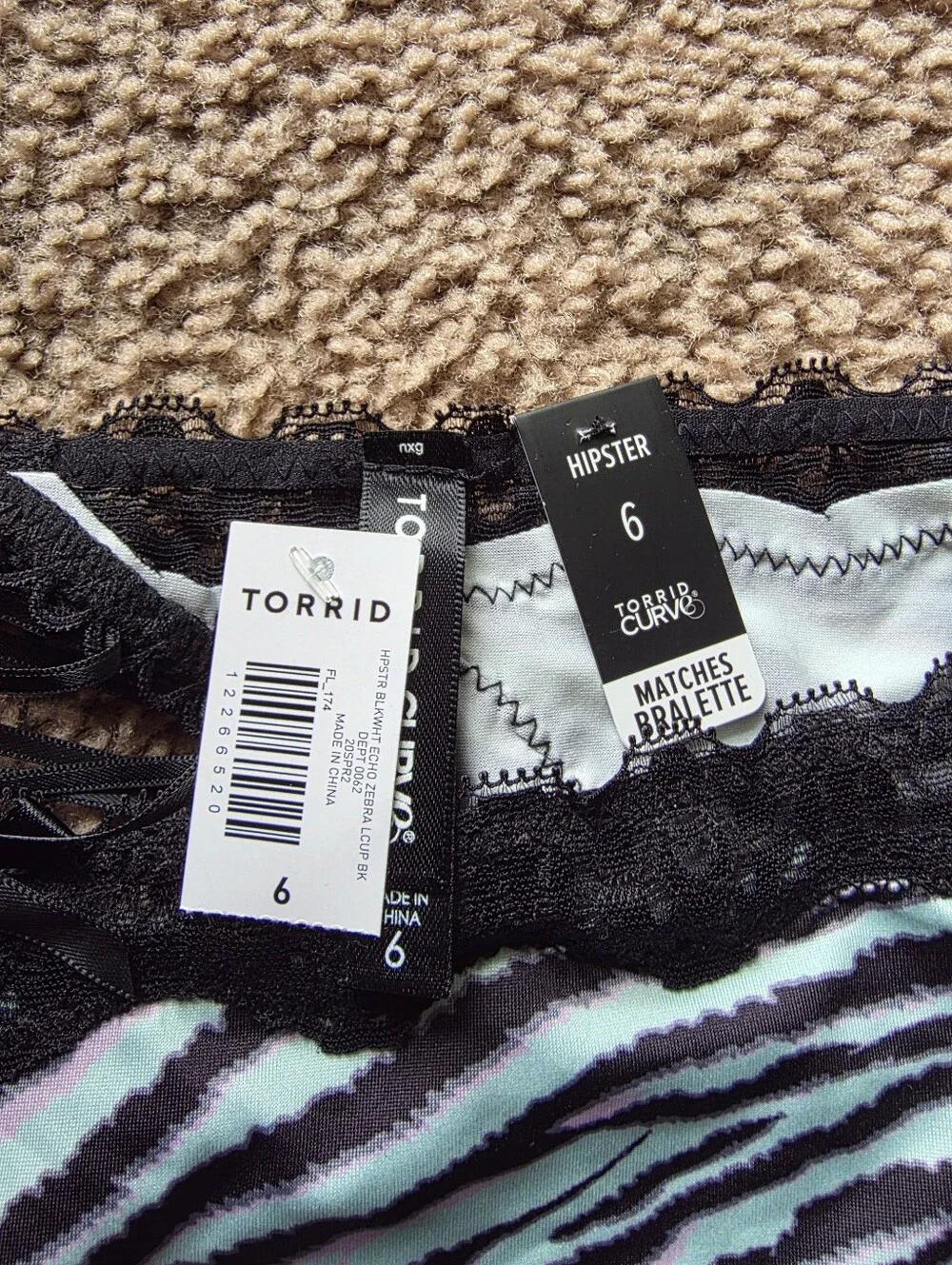 torrid curve hipster panties size 6 6X nwt